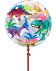 Balony z Helem - 22″ / 56cm Dinozaury