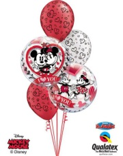 Balony z Helem - Disney Mickey & Minnie I Love You