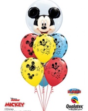 Bukiet balonowy z helem Mickey Mouse – kolorowe balony na urodziny